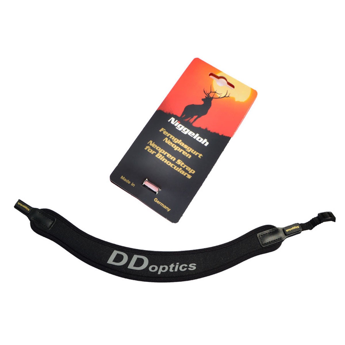 DDoptics Niggeloh Fernglastrageriemen Schwarz