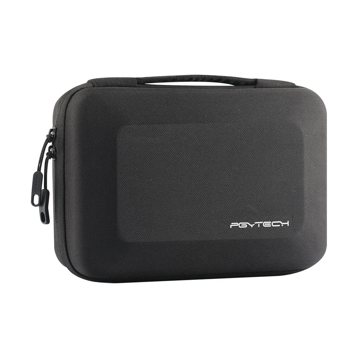 PGYTECH Osmo Pocket Carrying Case - Frontansicht der schwarzen Hartschalen-Schutzhülle mit PGYTECH Logo