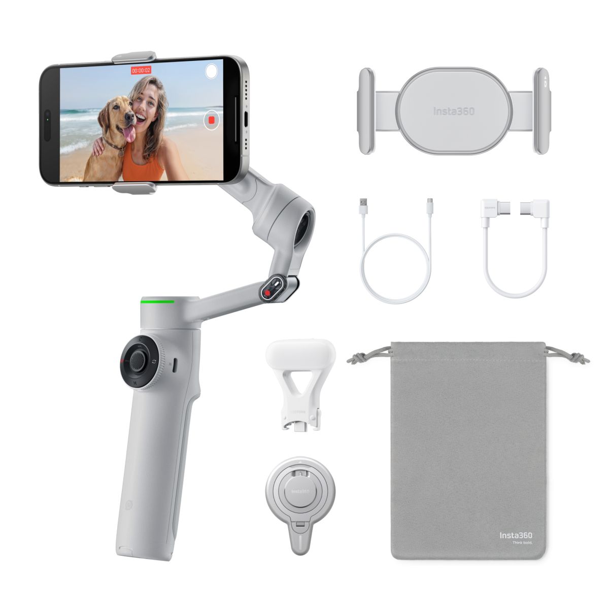 Insta 360 Flow 2 Pro Creator Bundle Grau
