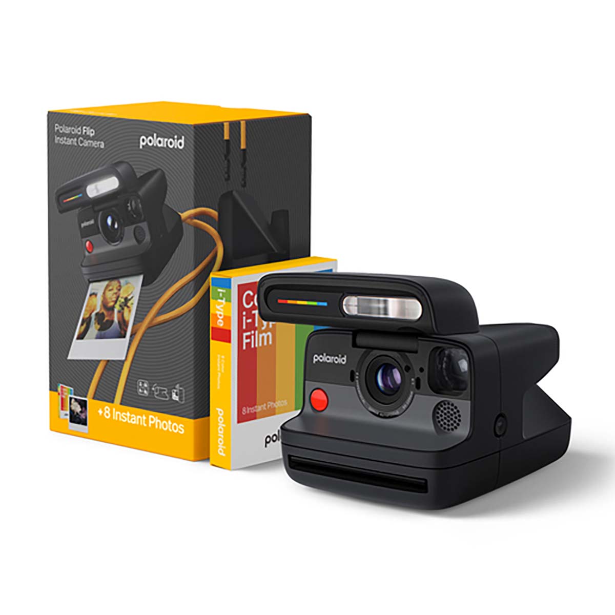 Polaroid Everything Box Flip Sofortbildkamera schwarz + i-Type-Film