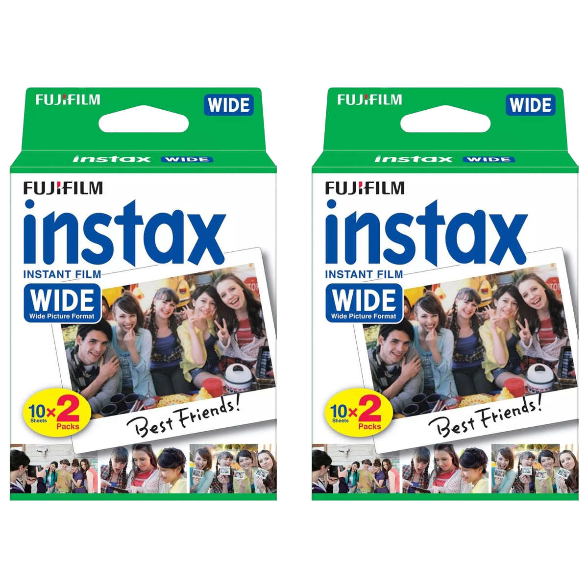 Fujifilm Instax Wide Film 2er Doppelpack (40 Bilder) Fujifilm Instax Wide 2er Doppelpack