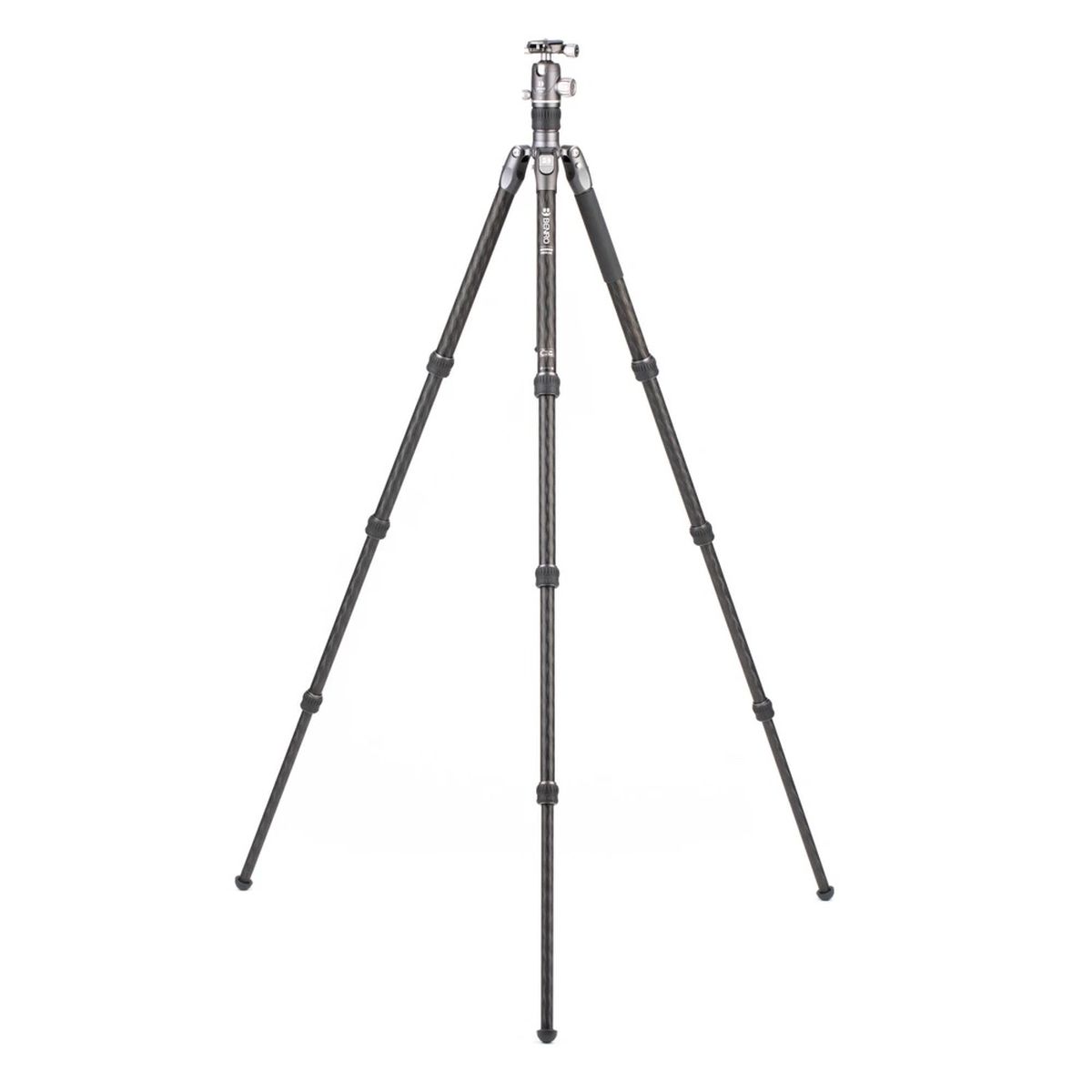 Benro Rhino Series Carbon Faser FRHN24C + VX25 Stativkit Gesamtansicht ausgeklappt