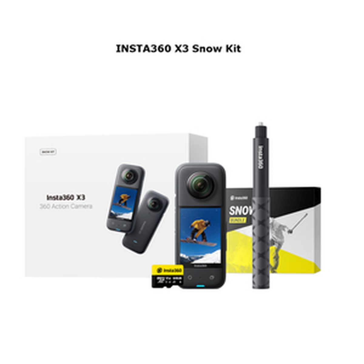 INSTA360 X3 Snow-Kit 360° Kamera