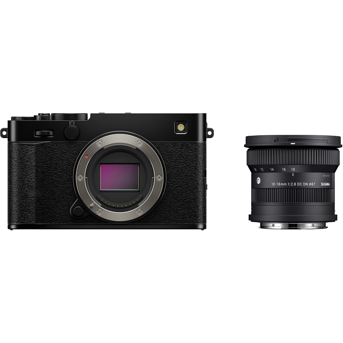 Fujifilm X-E5 Schwarz mit Sigma 10-18 mm 1:2,8