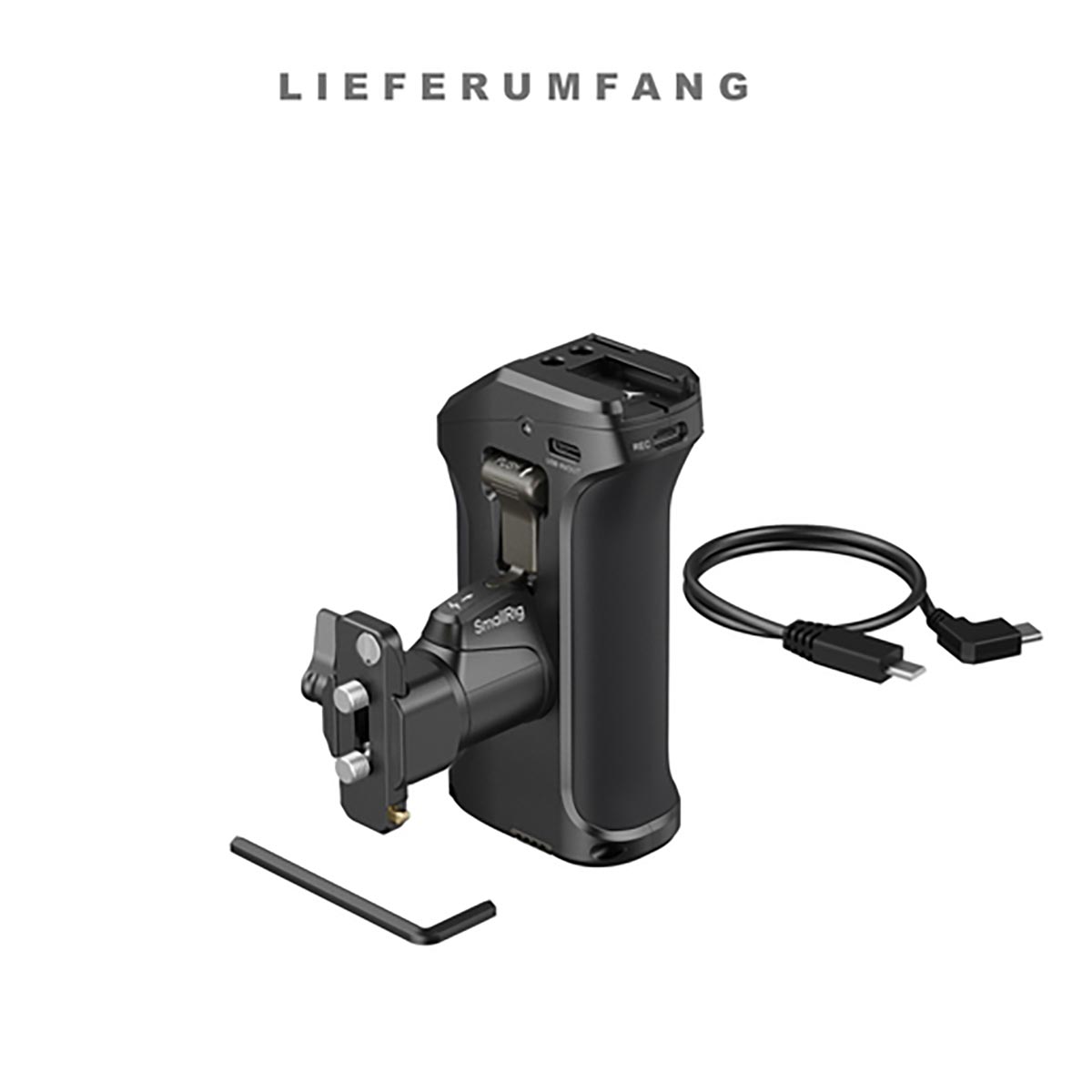 SmallRig 3893 drehbarer Seitengriff mit REC-Taste für Sony Kameras