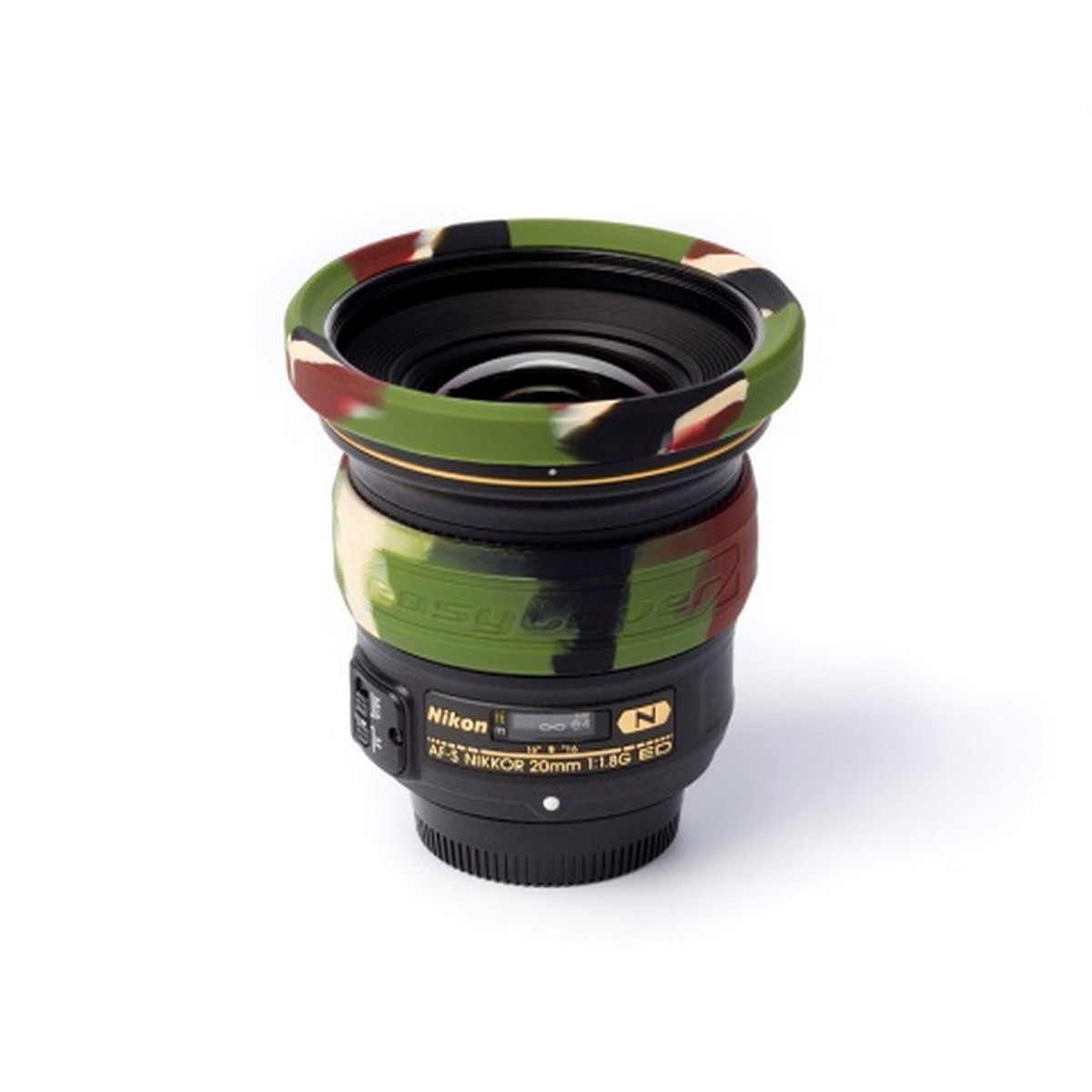 Easycover Lens Rim Stoßschutz-Set für Objektive 2-teilig 67 mm Camouflage