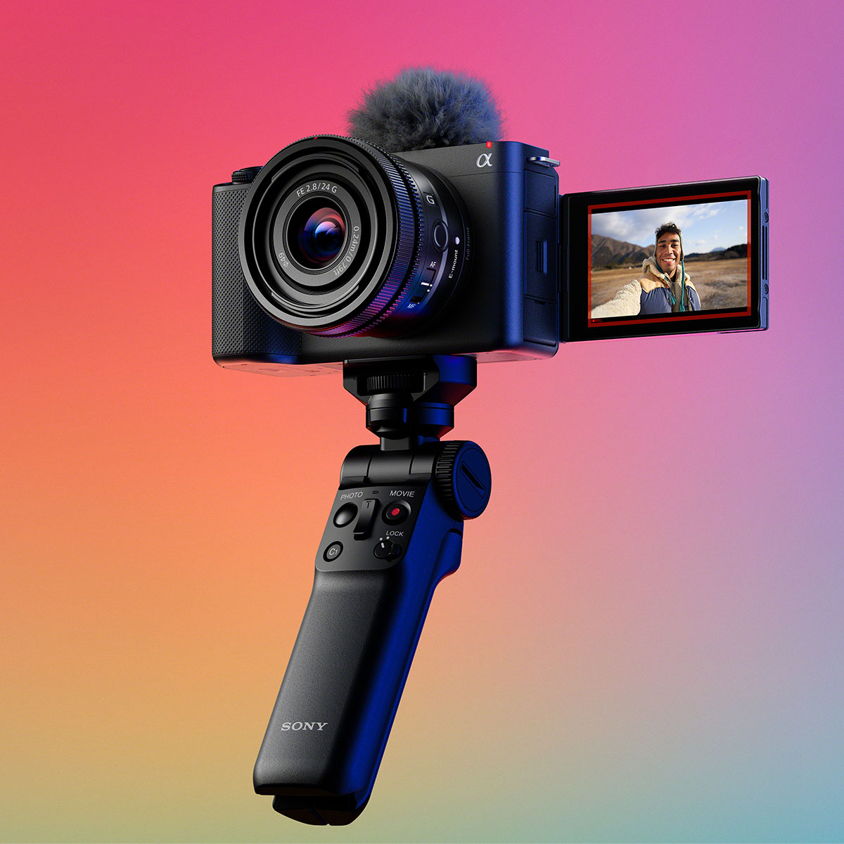 Sony ZV-E1 Vlog Kamera mit Gimbal