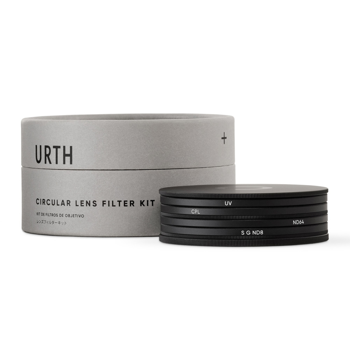 Urth 49mm UV, Circular Polarizing (CPL), ND64, Soft Grad ND8 Objektivfilter Kit (Plus+)