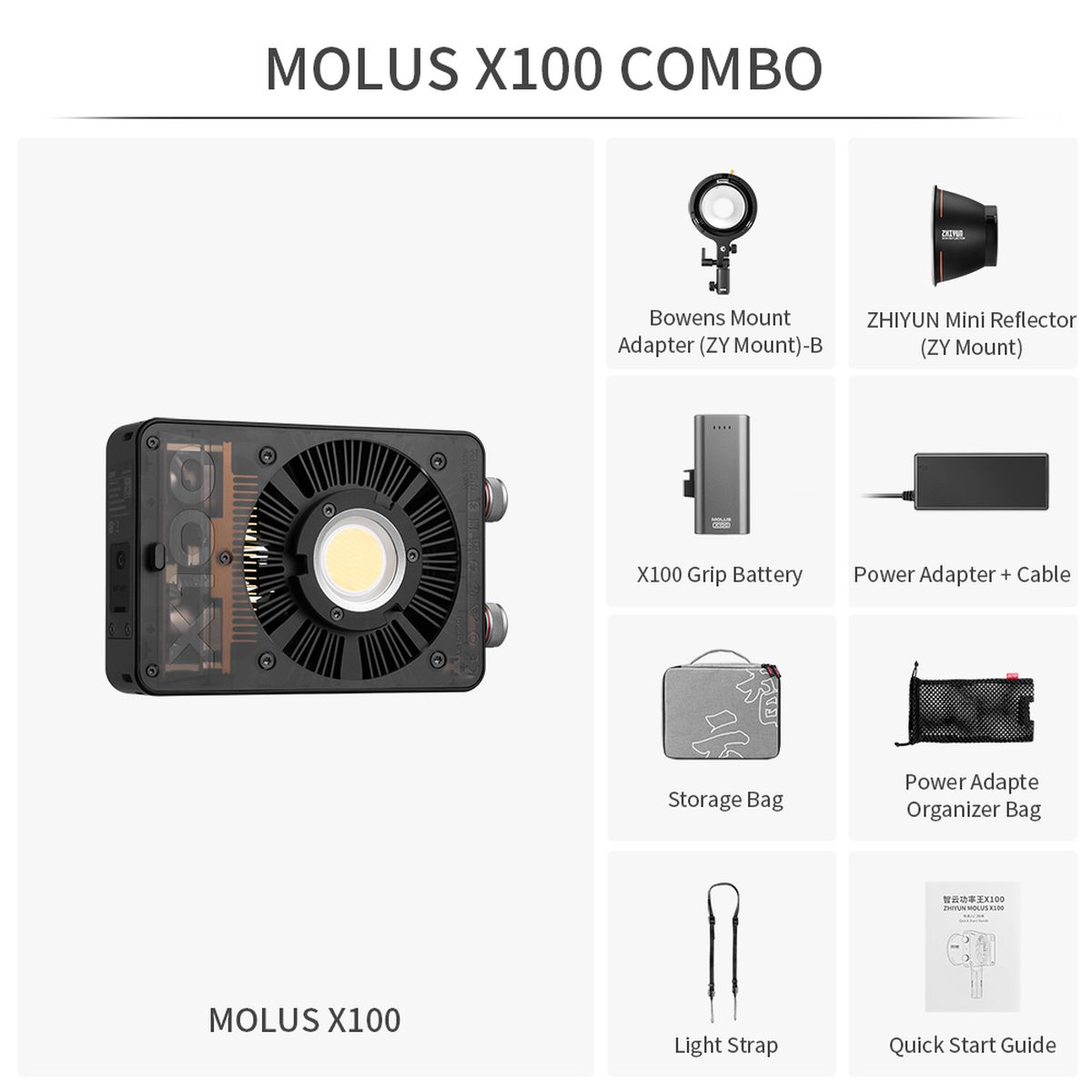 Zhiyun Molus X 100 Combo LED