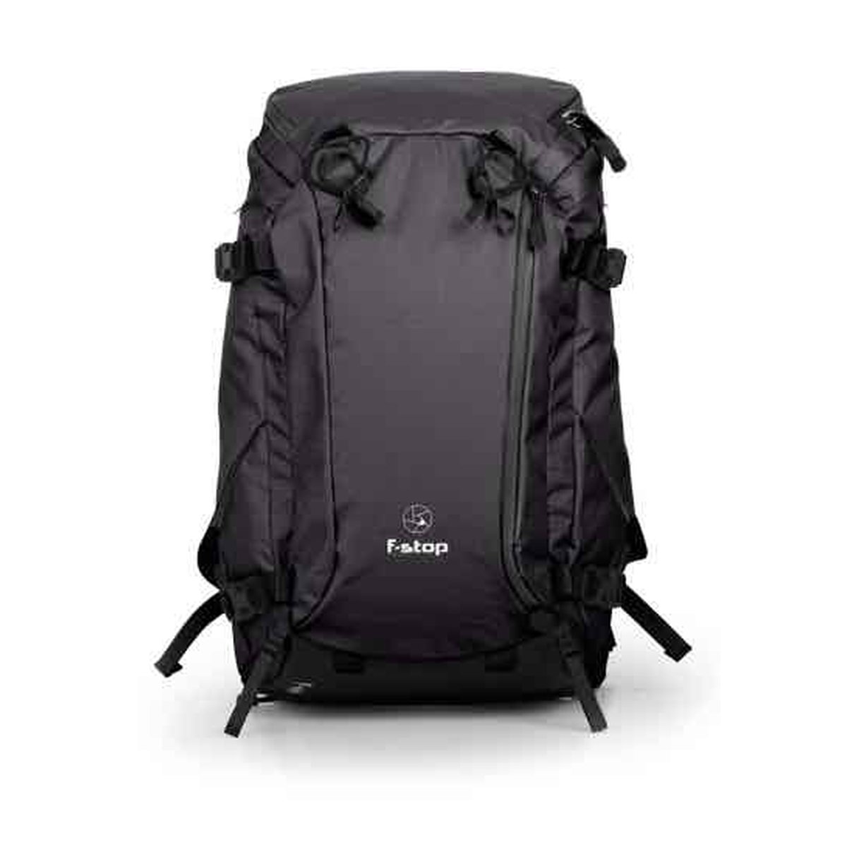 F-Stop Lotus Anthrazit (Schwarz) - Frontansicht des schwarzen F-stop Rucksacks