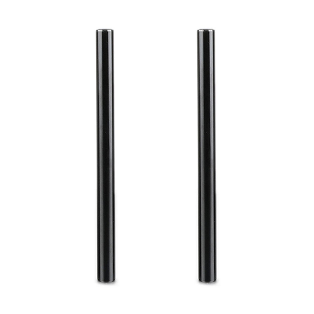 SmallRig 1051 2er-Pack Aluminium Rods 8" Aluminium Rohre für alle 15 mm Systeme - Zwei schwarze, zylindrische Stäbe