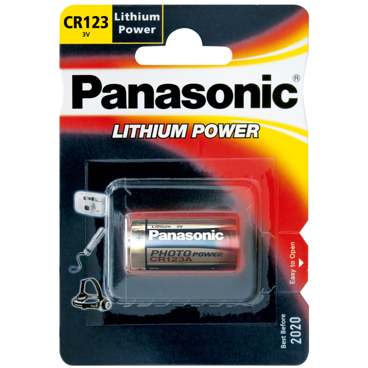 Panasonic CR 123A 3V Lithium Batterie