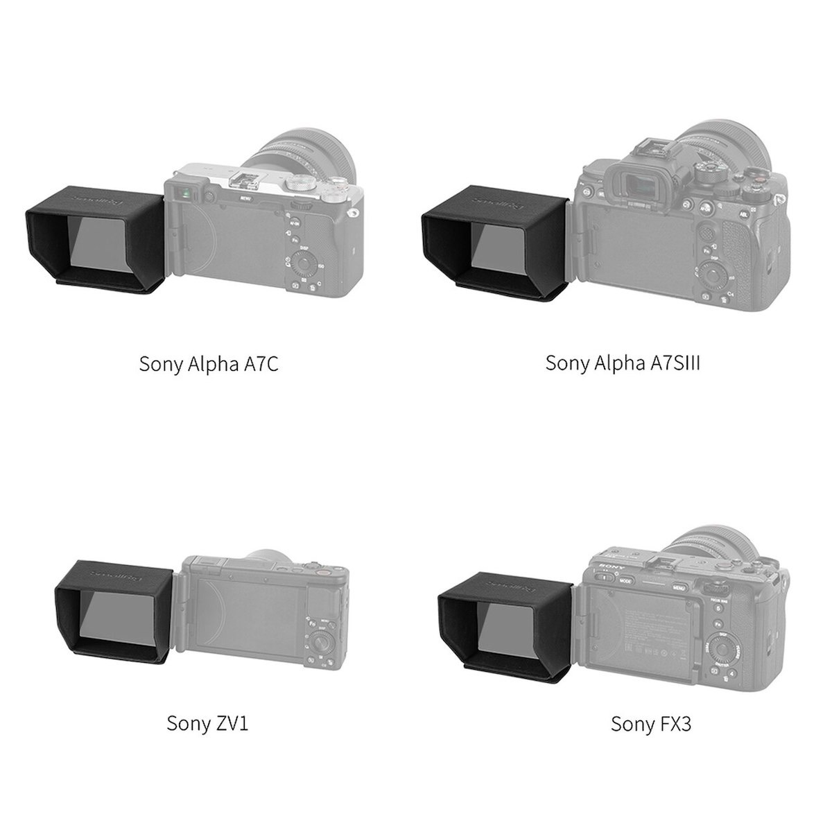 SmallRig 3206 Sonnenblende für Sony Alpha 7S III/Alpha 7C/ZV-1/FX3