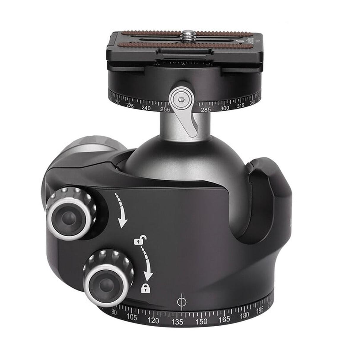 Leofoto Stativ-Kugelkopf LH-55R, Dual-Panoramafunktion + Schnellwechselplatte NP-60 Leofoto Stativ-Kugelkopf LH-55R, Dual-Panoramafunktion + Schnellwechselplatte NP-60