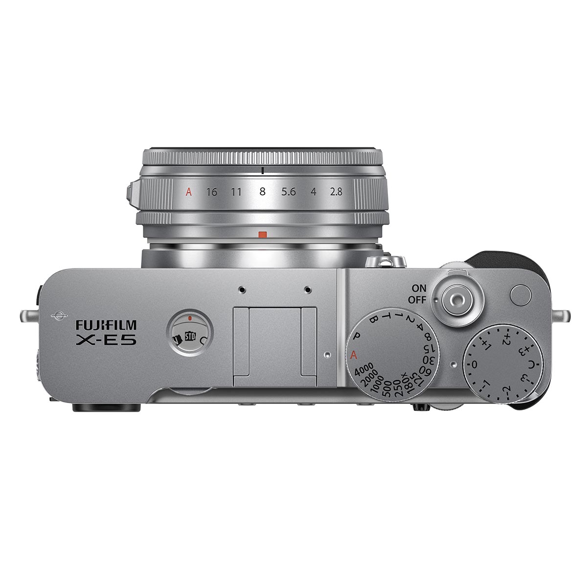 Fujifilm X-E5 Gehäuse Silber + Fujifilm 23 mm 1:2,8 XF R WR