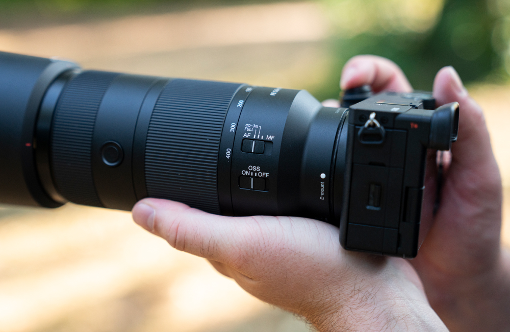 Sony 100-400 mm Telezoom Objektiv Einstieg einfaches Handling