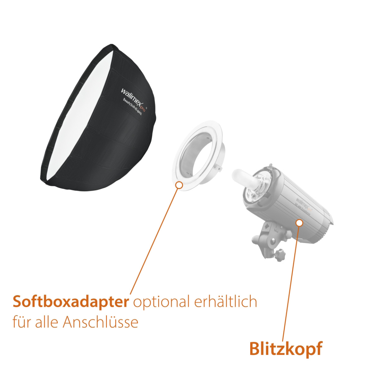 Walimex pro SL Beauty Dish Softbox QA65 Profoto