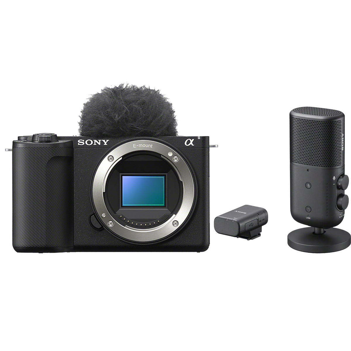 Sony Alpha ZV-E10 II + Sony ECM-S1 Mikrofon