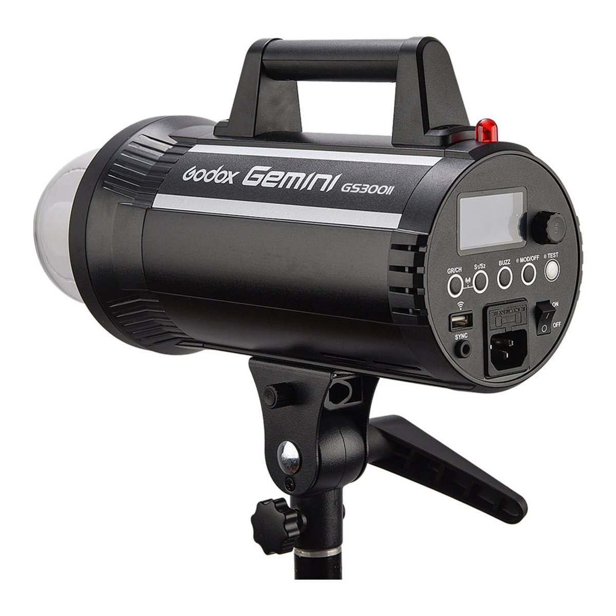 Godox GS300II Creative kit - Godox Gemini GS300II Studioblitz, Frontansicht mit Bedienelementen.