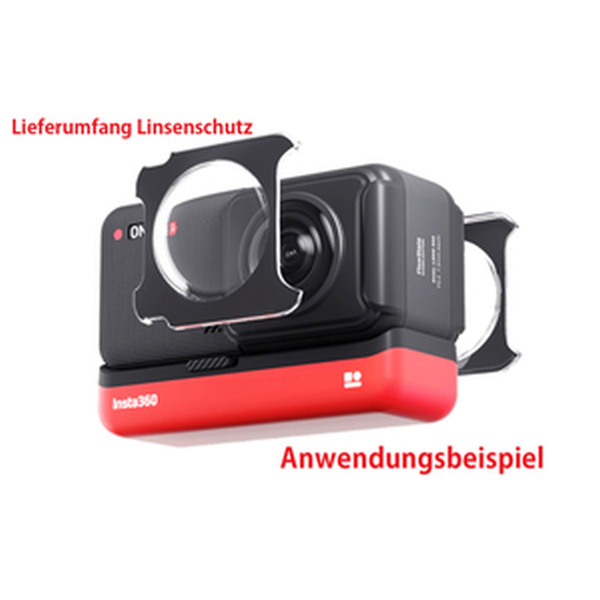 INSTA360 ONE RS/R klebbarer Linsenschutz für 360° Objektive 