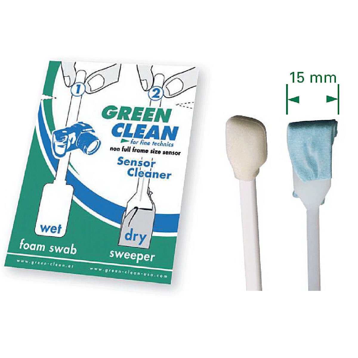 Green Clean Reinigungsstäbchen 15mm 3er Pack