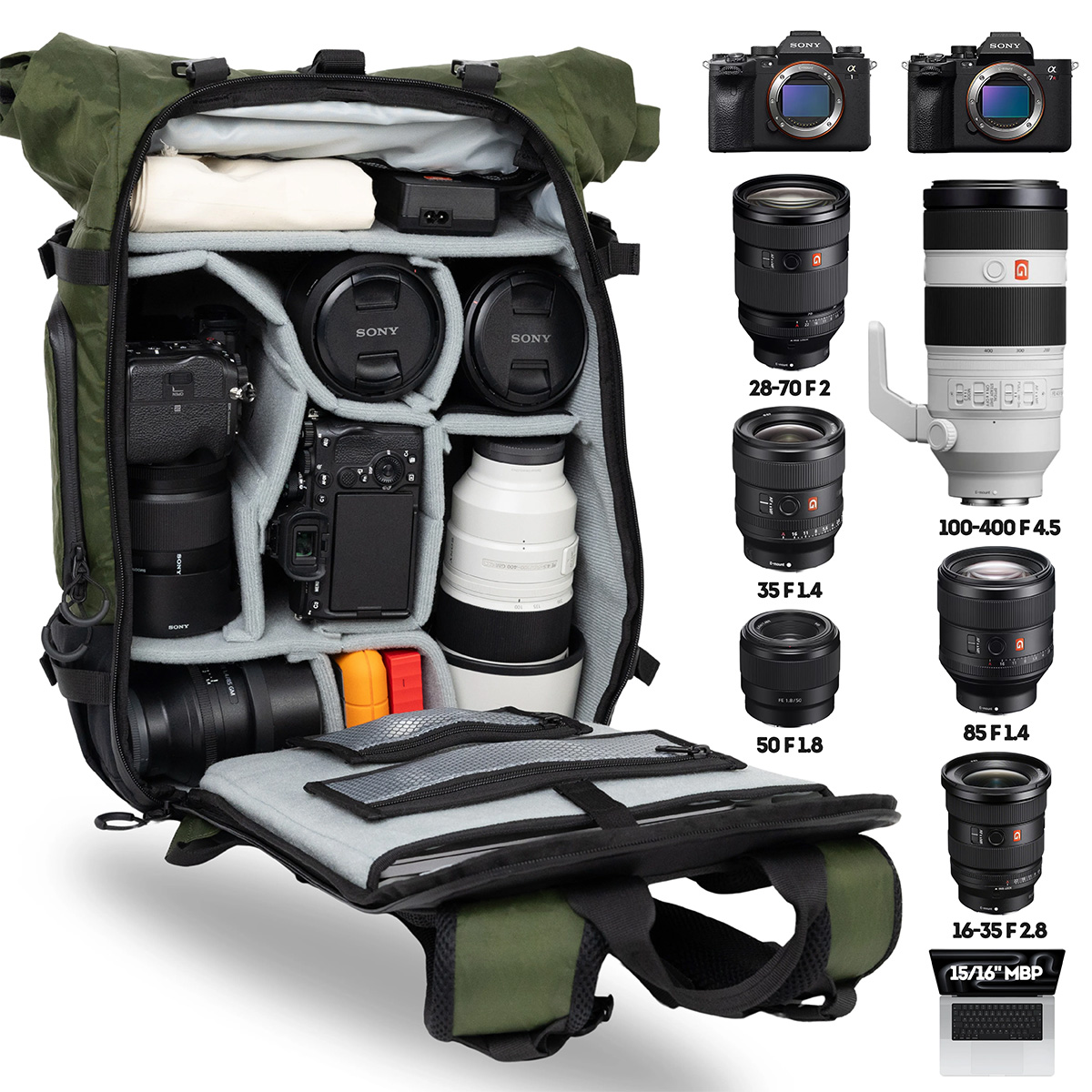Compagnon Element Rucksack 30L Forest Green