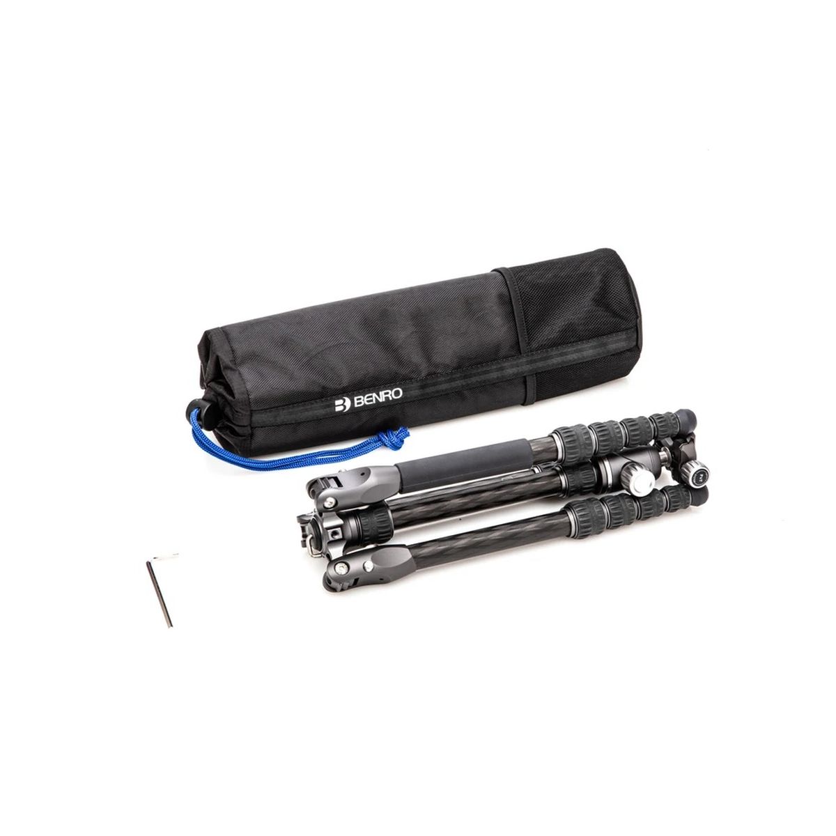 Benro Rhino Series Carbon Fibre FRHN05C + VX20 Stativkit Lieferumfang mit Stativtasche