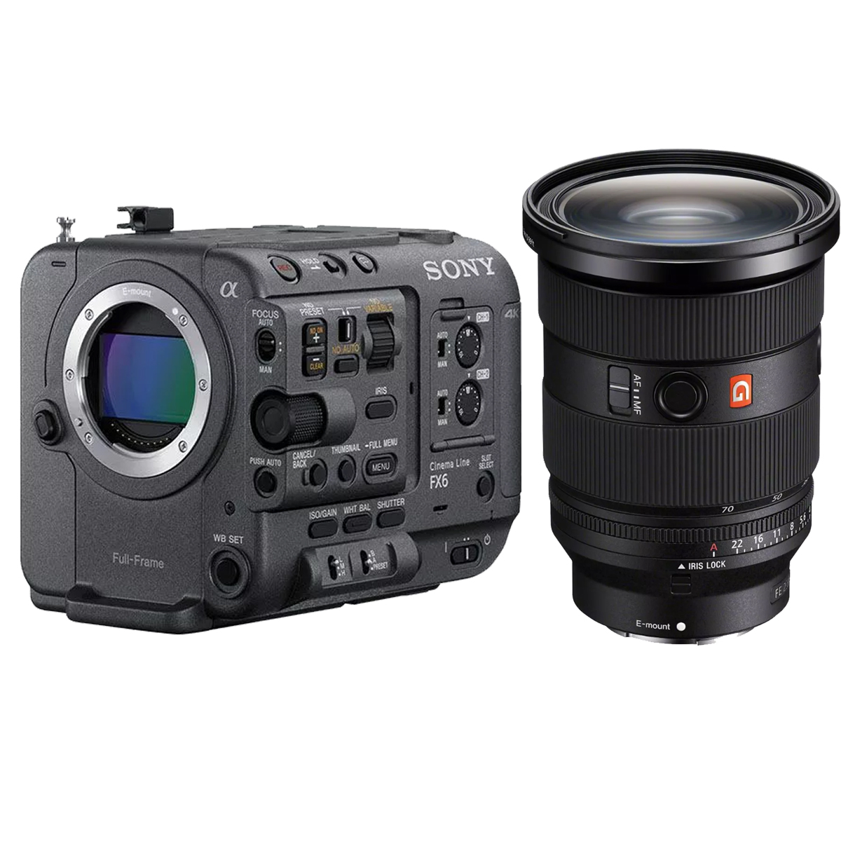 Sony FX6 Profi-Camcorder + Sony SEL 24-70 mm 1:2,8 GM II