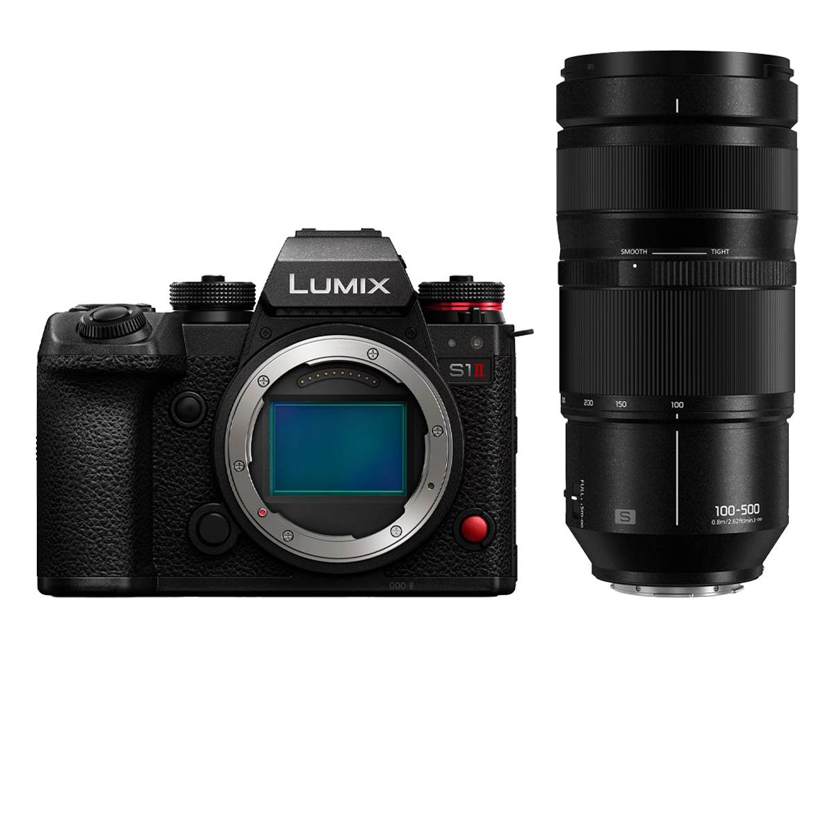 Panasonic Lumix DC-S1 II Systemkamera Vollformat & Panasonic 100-500 mm 1:5,0-7,1 S OIS Telezoomobjektiv