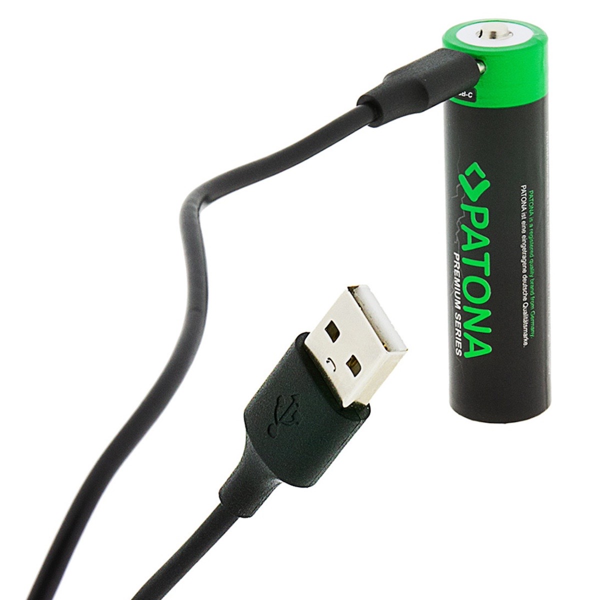 Patona Premium 18650 Zelle Li-Ion Akku USB-C