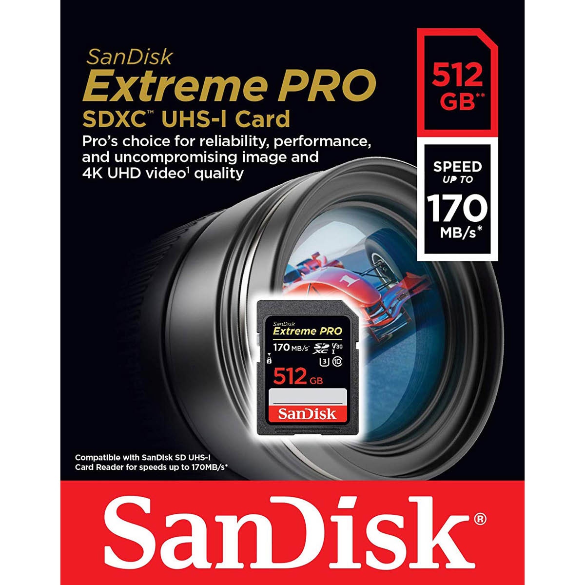 SanDisk 512 GB SDXC Extreme Pro 170MB/s