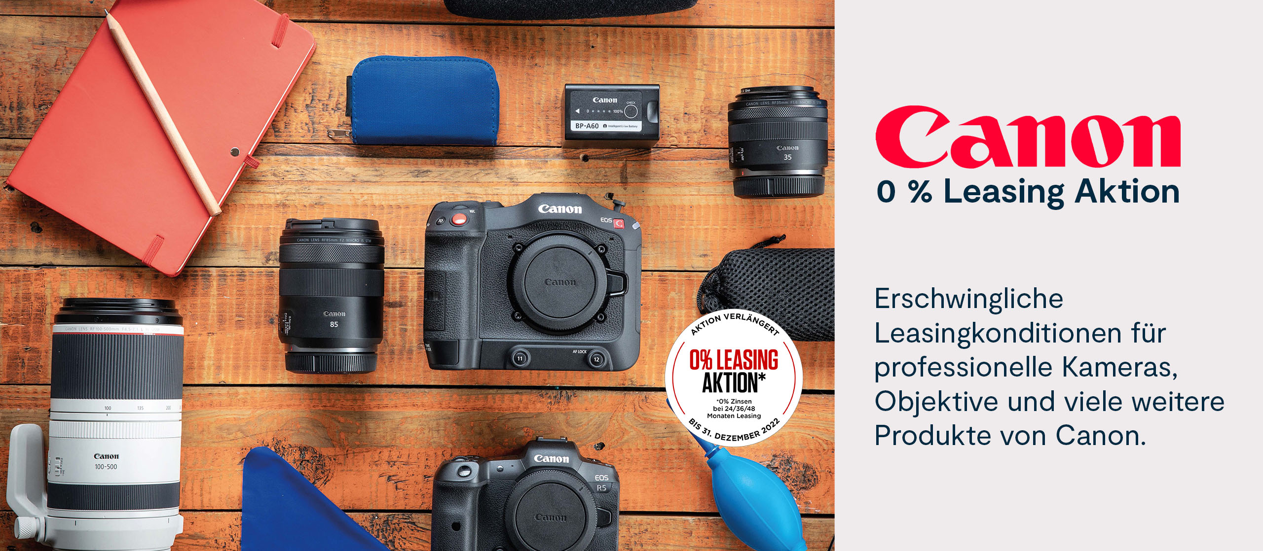 Canon 0 % Leasing Aktion
