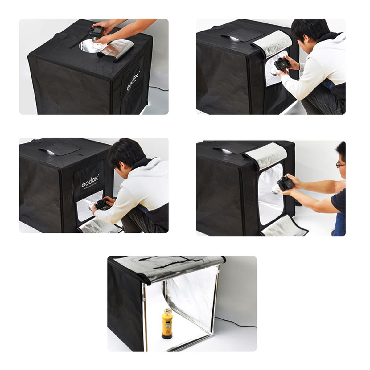 Godox Tragbares Doppellicht-LED-Ministudio L40x40x40cm