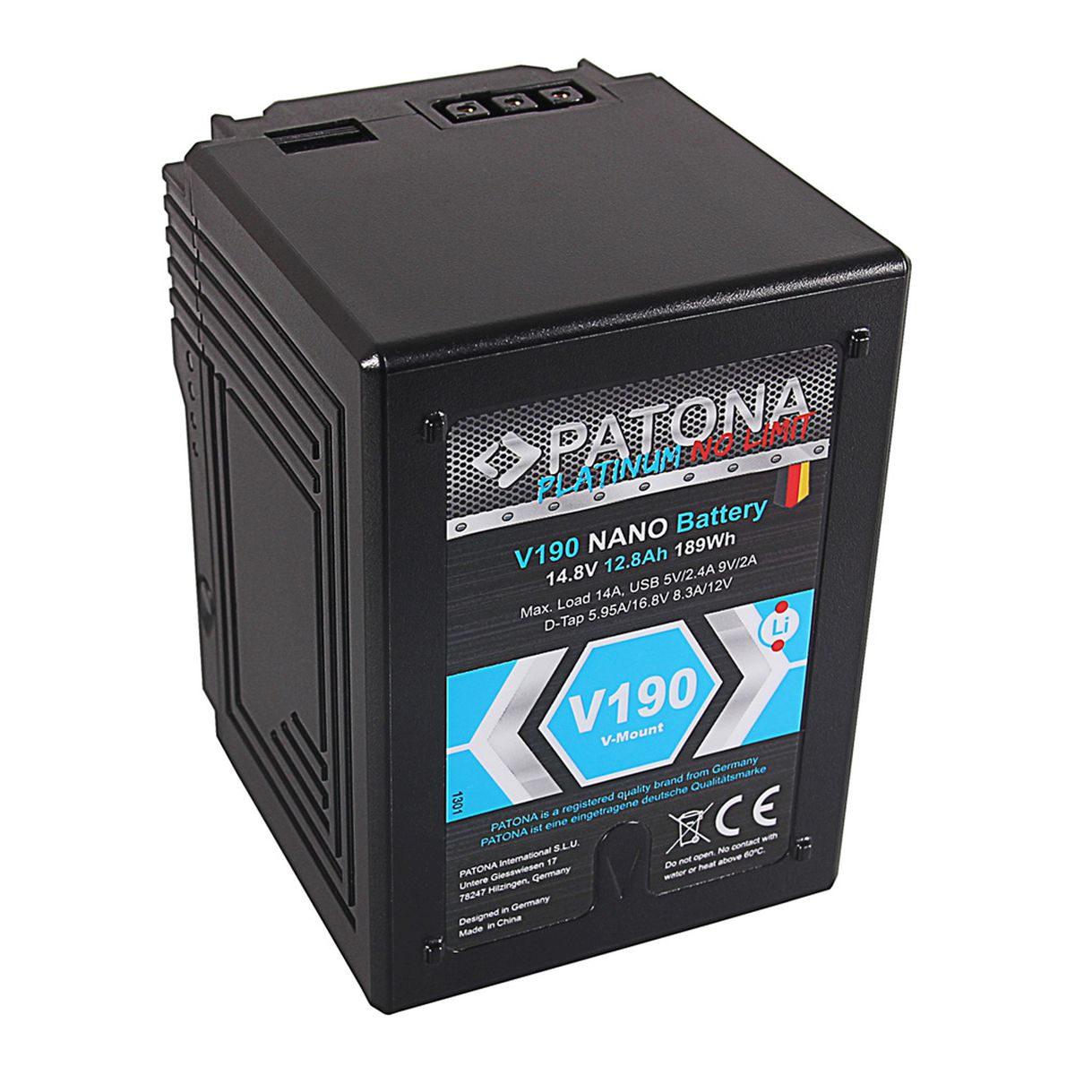 Patona Platinum NANO V190 V-Mount 189Wh