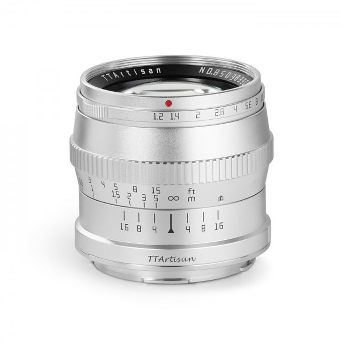 TTArtisan 50mm f/1,2 für L-Mount, silber TTArtisan 50mm f/1,2 für L-Mount, silber
