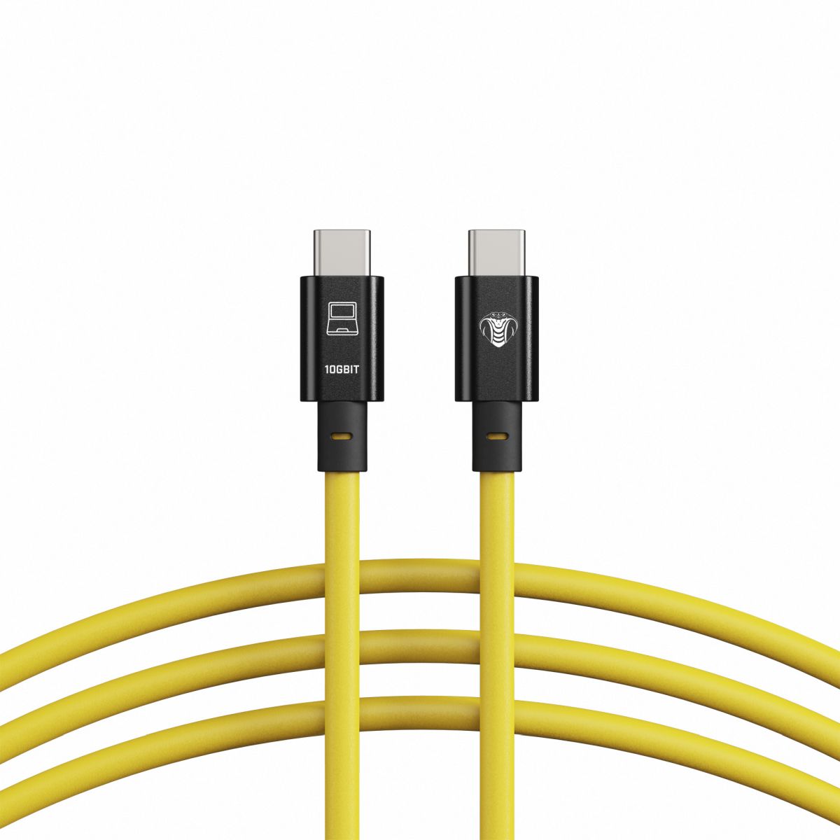 CobraTether USB-C zu USB-C Kabel (gerade) 10 Gbit/s 10m Gelb