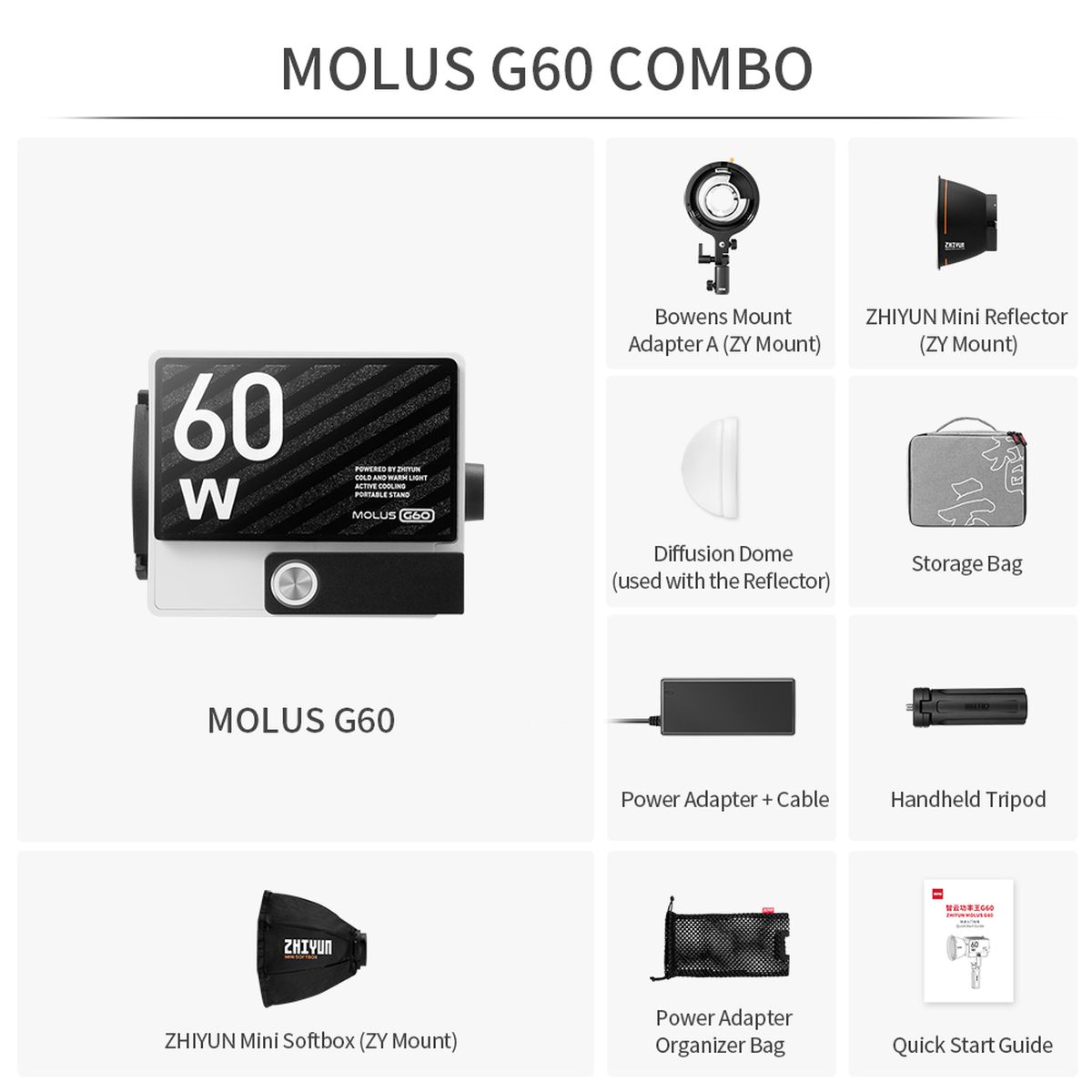 Zhiyun Molus G 60 LED Combo