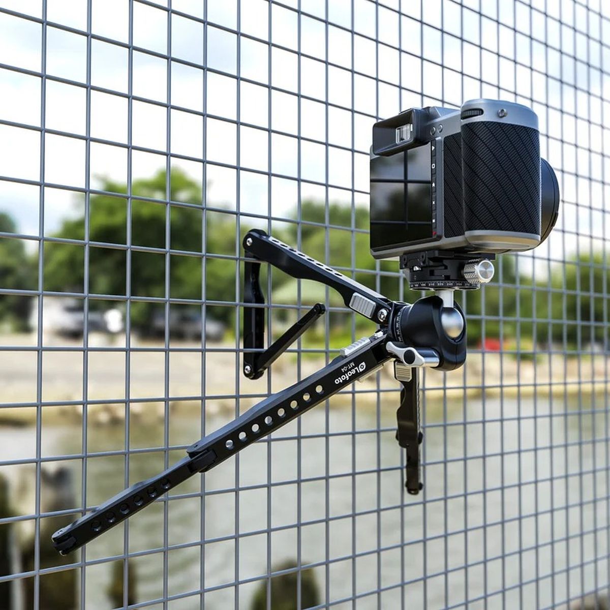 Leofoto MT-04 Tischstativ Anwendungsbeispiel