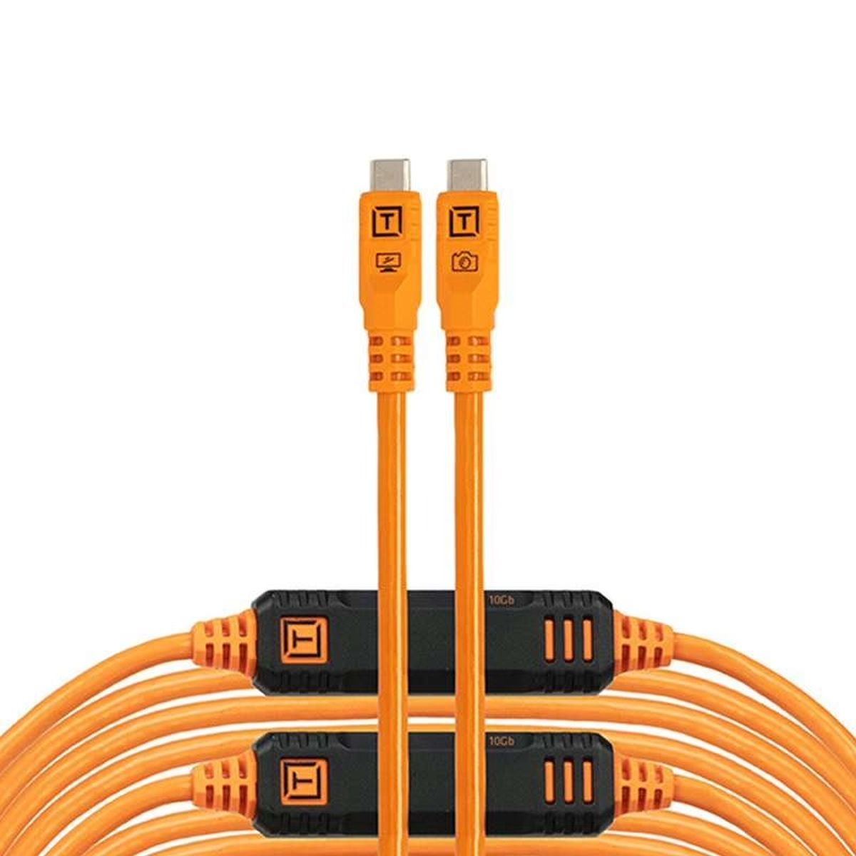 Tether Tools TetherPro Optima 10G USB-C an USB-C 9,4 m Orange