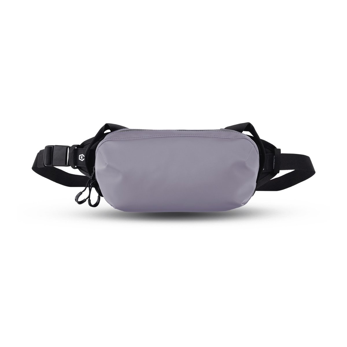 WANDRD D1 Fanny Pack Uyuni Purple V2 - Graue Bauchtasche, Draufsicht