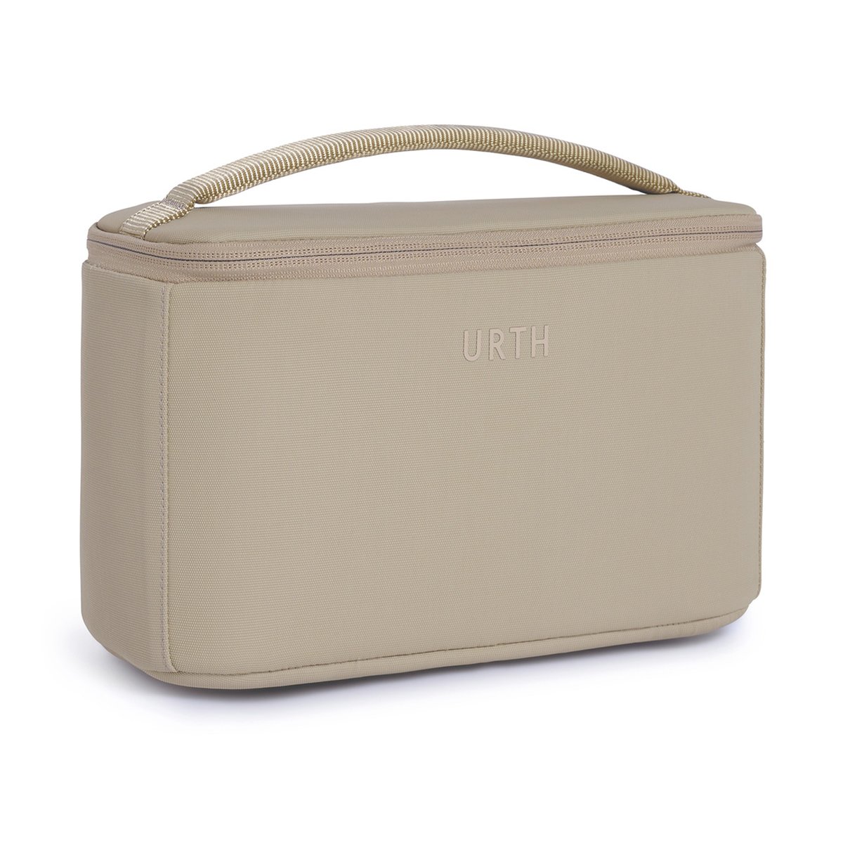 Urth Arkose Camera Insert (Beige) - Frontansicht einer beigen Tasche mit Tragegriff und Urth-Logo Urth Arkose Camera Insert (Beige) - Frontansicht einer beigen Tasche mit Tragegriff und Urth-Logo