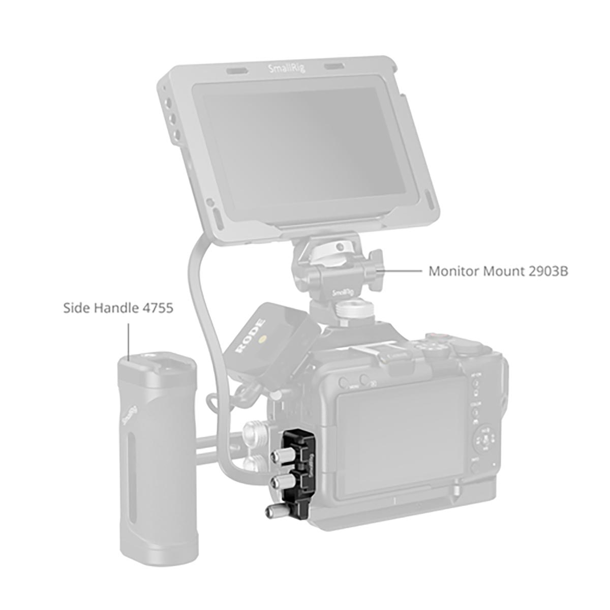SmallRig 5534 HDMI- & USB-C-Kabelklemme für Canon EOS R50 V Cage