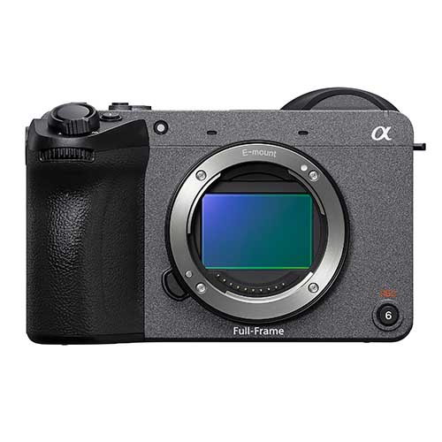 Sony FX2 Cinema Line Kamera in Frontansicht ohne Objektiv