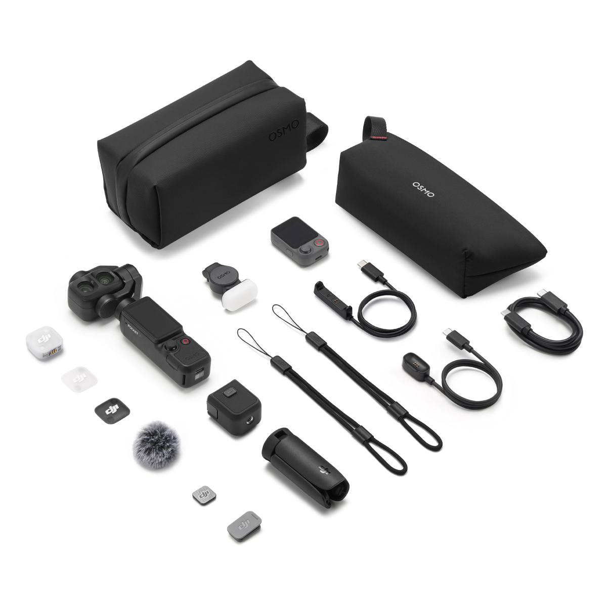 DJI Osmo Pocket 4P in Schwarz Vlog Combo Gimbalkamera