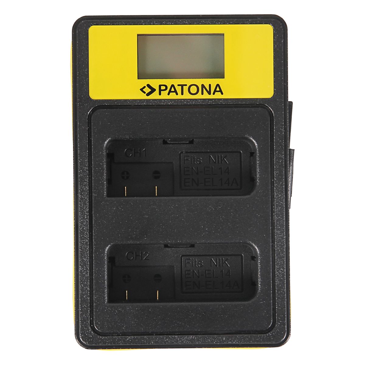 Patona Dual LCD USB Ladegerät Nikon EN-EL 14