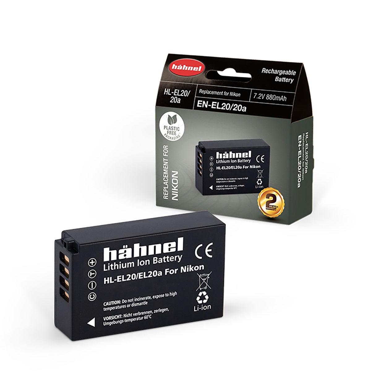 Hähnel HL-EL20/20A (EN-EL20/20A) Akku für Nikon