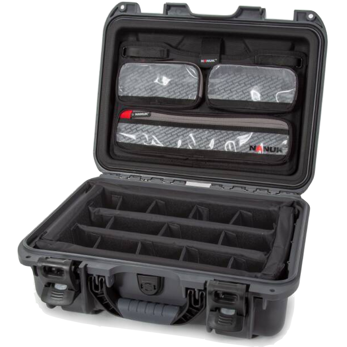 Nanuk Koffer 920 Trennwände + Organizer Anthrazit