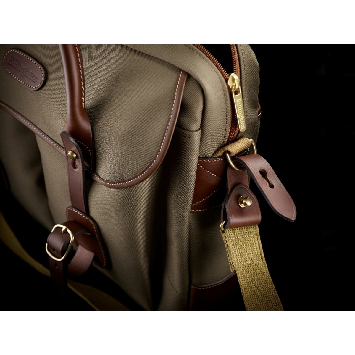 Billingham Thomas Aktentasche / Laptoptasche - Schwarz FibreNyte / Schwarzes Leder