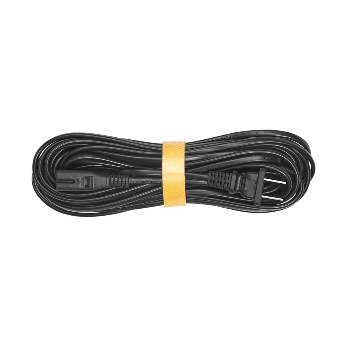 Godox AC10A-EU AC Power Cable for TP2R/TP4R/TP8R  10M - Aufgerolltes schwarzes Netzkabel mit Eurostecker und C7-Anschluss