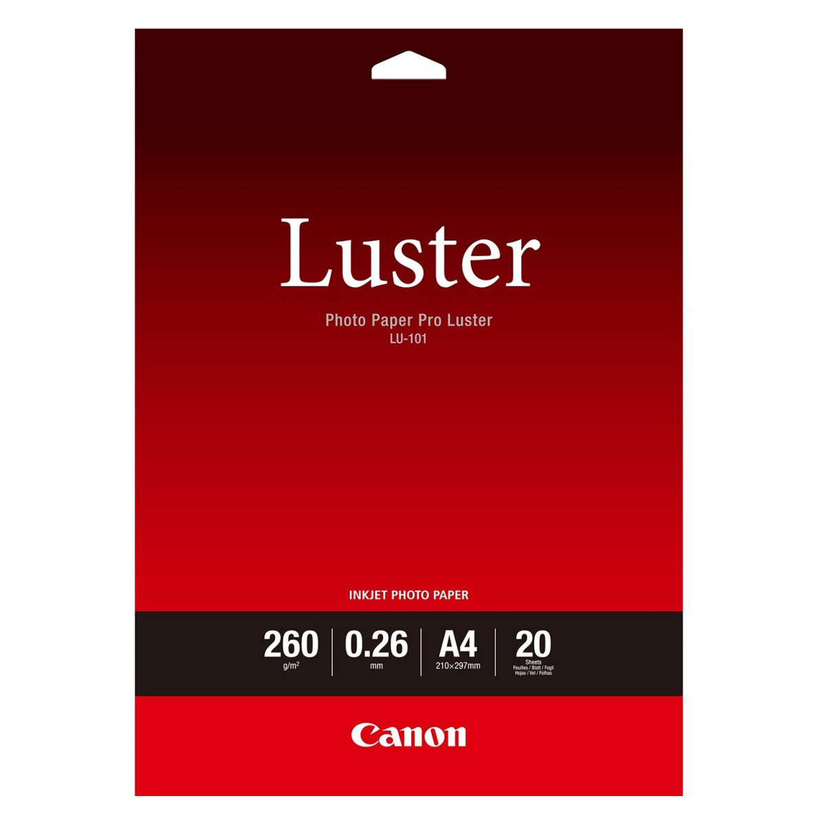 Canon LU-101 PRO-Fotopapier Luster Pro A4 20 Blatt 